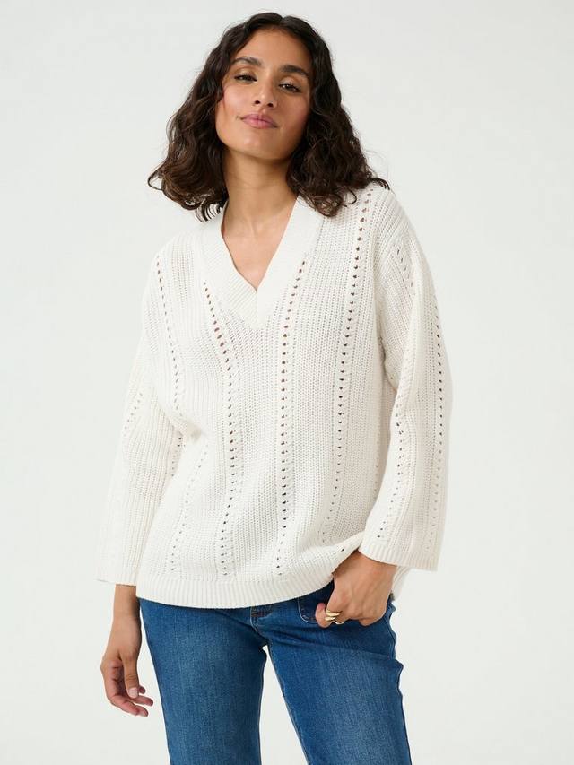 Лорри джемпер с V-образным вырезом KAFFE, Chalk
Лорри джемпер с V-образным вырезом KAFFE, Chalk