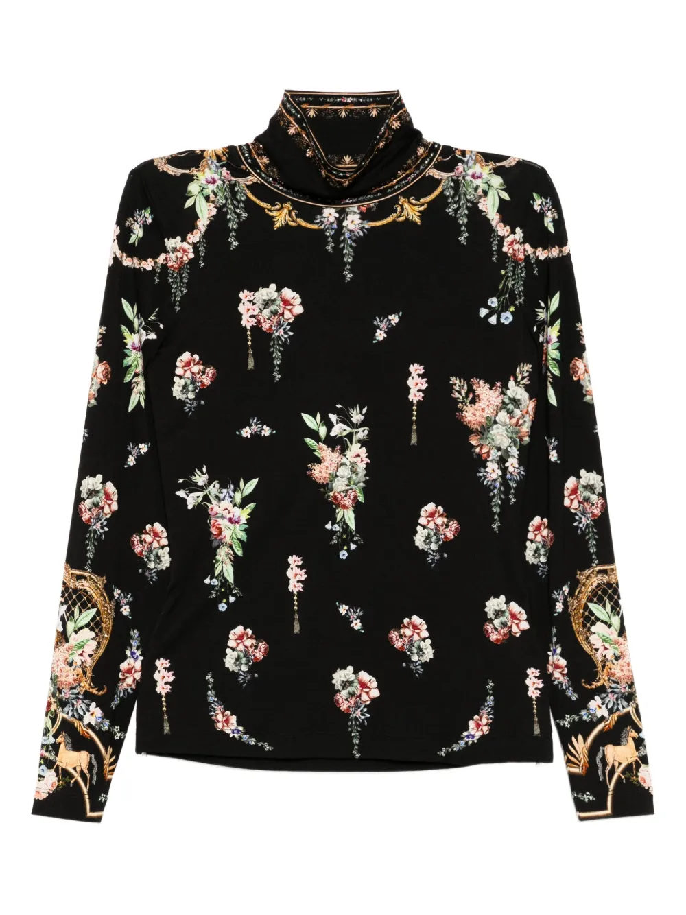 Топ с цветочным принтом Camilla, черный
Топ с цветочным принтом Camilla, черный