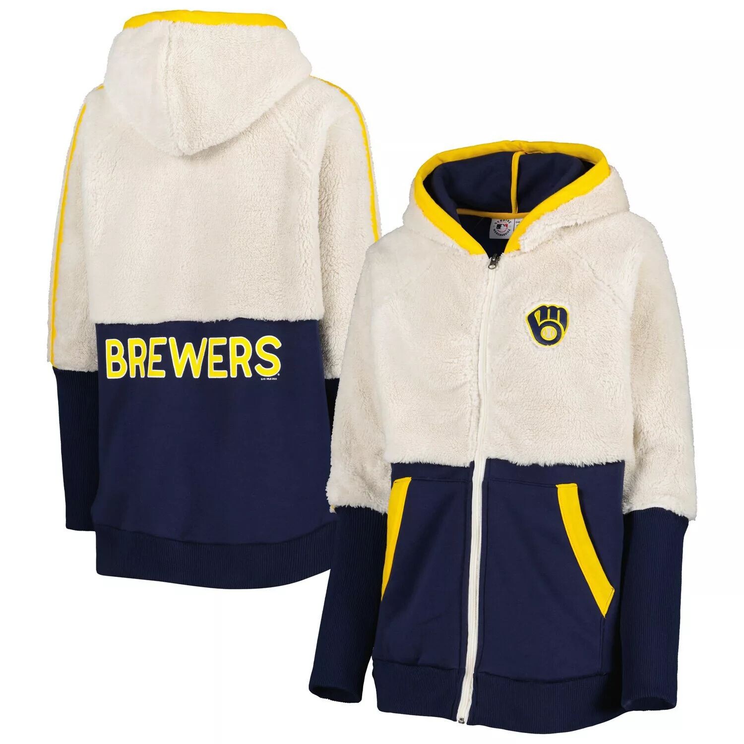 Женская толстовка с молнией во всю длину и реглан G-III 4Her от Carl Banks Oatmeal/Navy Milwaukee Brewers Shuffle It G-III
Женская толстовка с молнией во всю длину и реглан G-III 4Her от Carl Banks Oatmeal/Navy Milwaukee Brewers Shuffle It G-III