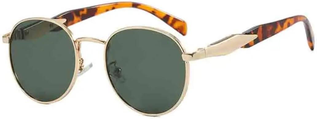 Солнцезащитные очки с защитой UV400 | Маленькая металлическая оправа, овальная, в стиле панк | для женщин и мужчин, для занятий спортом на открытом воздухе и вождения DSVIGF, Leopard Green
Солнцезащитные очки с защитой UV400 | Маленькая металлическая оправа, овальная, в стиле панк | для женщин и мужчин, для занятий спортом на открытом воздухе и вождения DSVIGF, Leopard Green