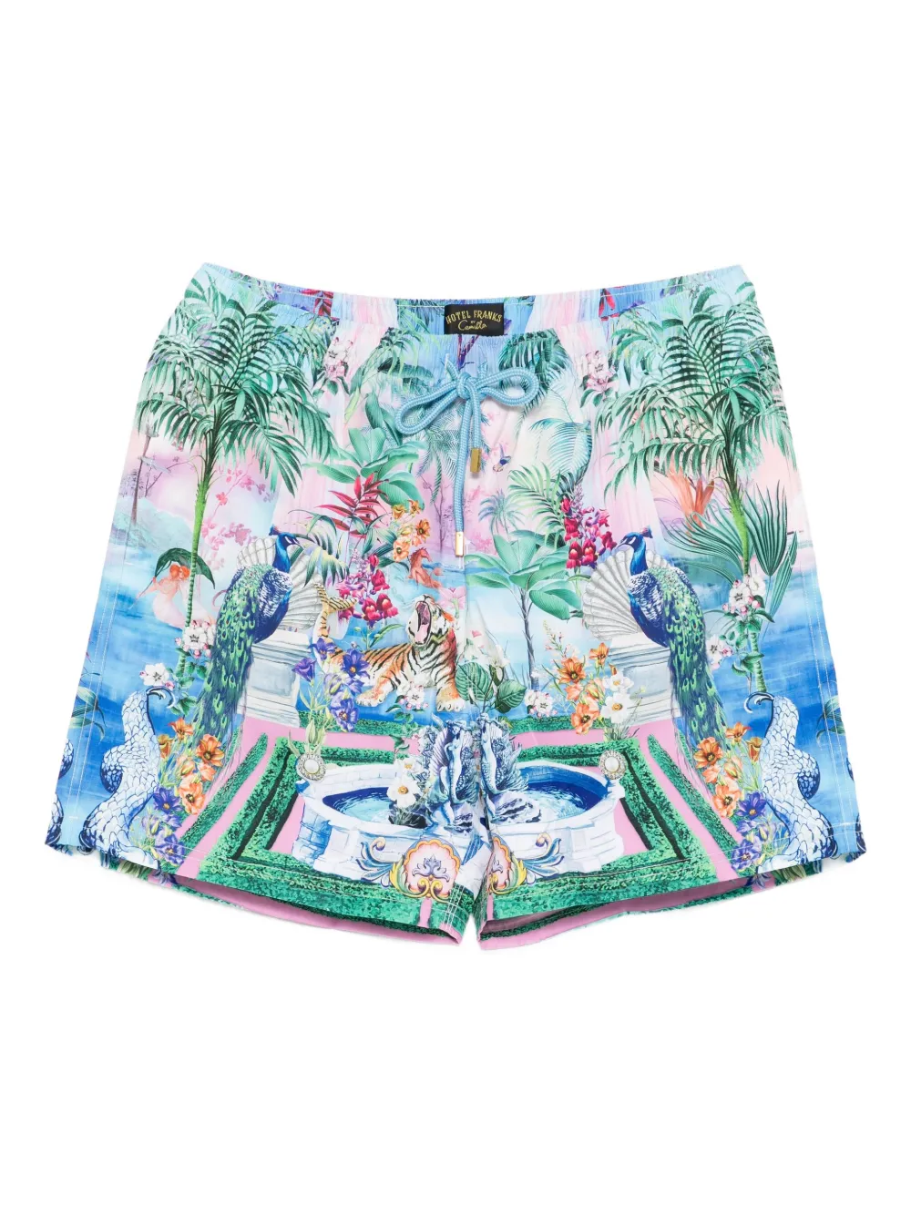 Плавки-шорты с графичным принтом Camilla, синий
Плавки-шорты с графичным принтом Camilla, синий