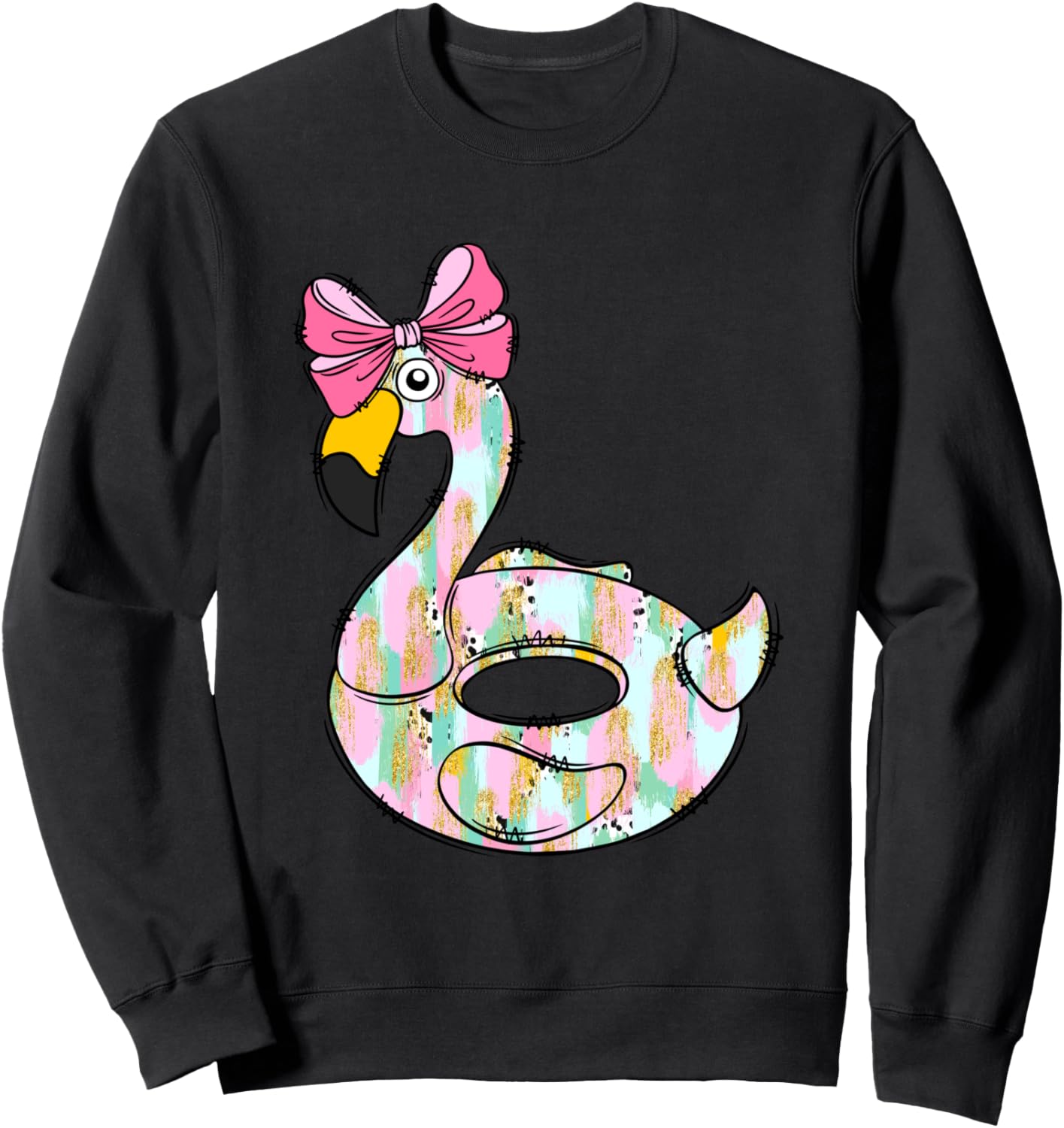 Милая толстовка с изображением фламинго и плавательным кругом, украшенная розовой лентой Colorful Flamingo Floatie With Pink Bow
Милая толстовка с изображением фламинго и плавательным кругом, украшенная розовой лентой Colorful Flamingo Floatie With Pink Bow
