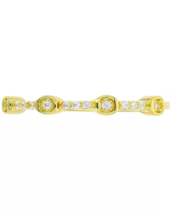 Двухуровневое узкое кольцо с кубическим цирконием из стерлингового серебра с покрытием из 14-каратного золота Macy'S, gold
Двухуровневое узкое кольцо с кубическим цирконием из стерлингового серебра с покрытием из 14-каратного золота Macy'S, gold