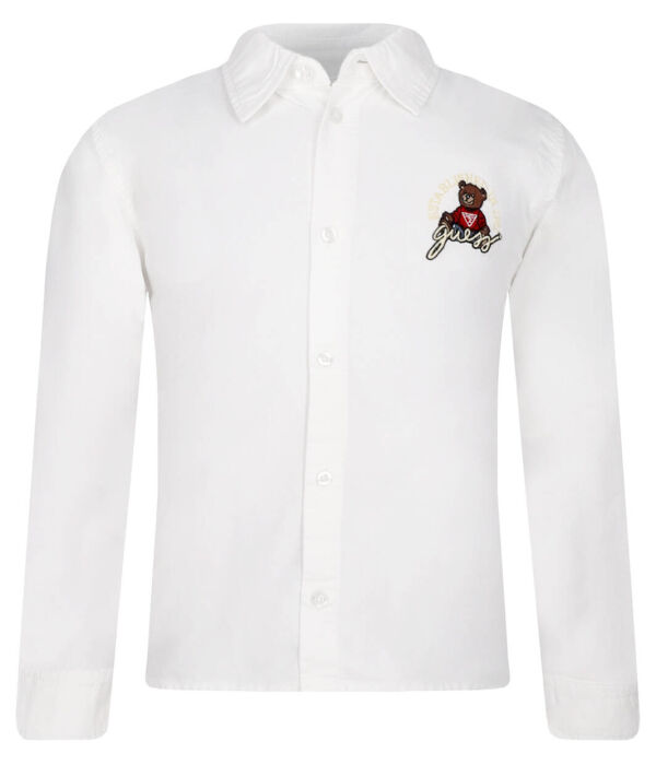 Рубашка детская Guess с медведем, белый
Рубашка детская Guess с медведем, белый