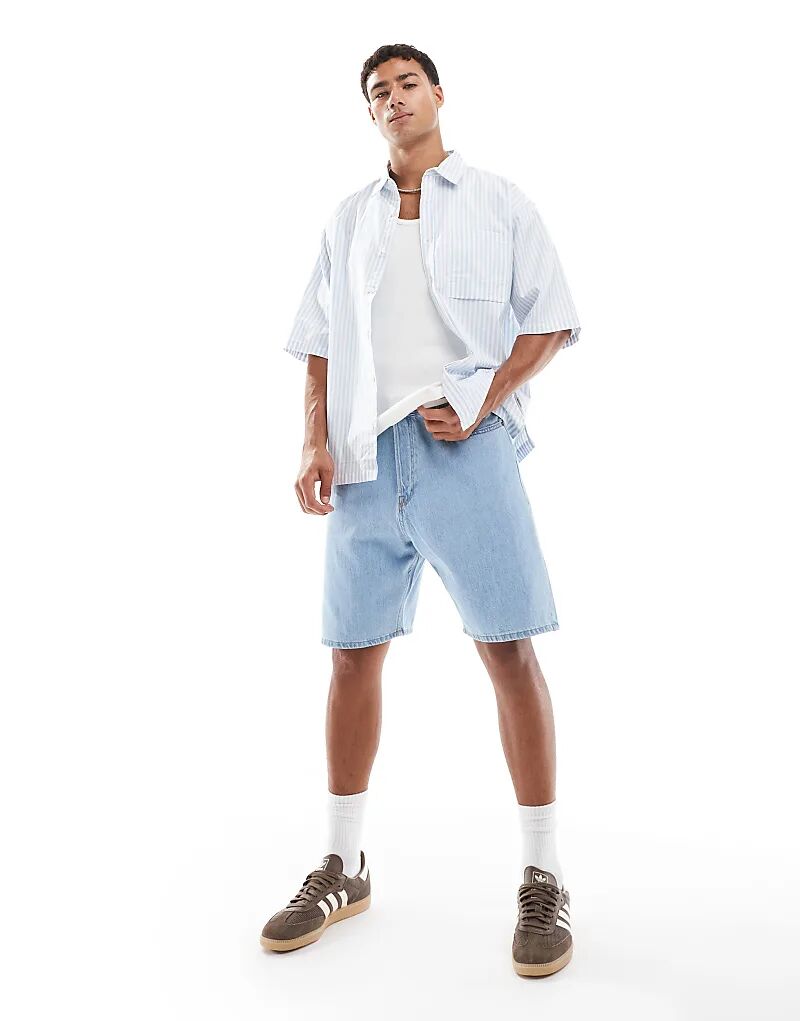 Свободные джинсовые шорты Jack & Jones Tony светло-голубого цвета
Свободные джинсовые шорты Jack & Jones Tony светло-голубого цвета