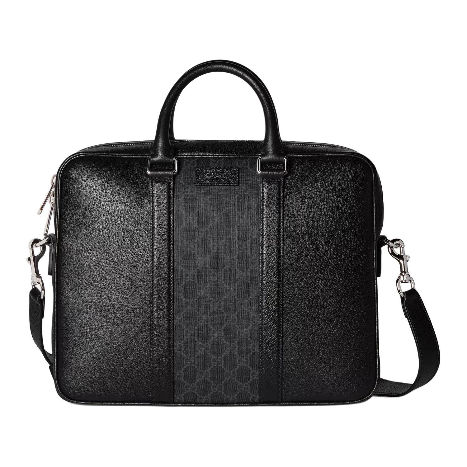 GUCCI Кожаный портфель среднего размера с канвасом GG Supreme для мужчин черный
GUCCI Кожаный портфель среднего размера с канвасом GG Supreme для мужчин черный