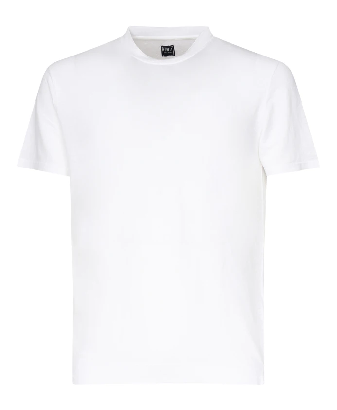 Белая льняная футболка и рубашка поло Fedeli, белый
Белая льняная футболка и рубашка поло Fedeli, белый