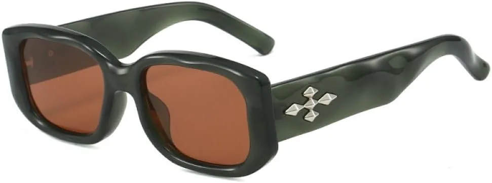 Модные солнцезащитные очки для женщин и мужчин, прямоугольная оправа с линзами, серебристый декор, винтажный стиль, защита от ультрафиолета UV400 MTZJH, One Color
Модные солнцезащитные очки для женщин и мужчин, прямоугольная оправа с линзами, серебристый декор, винтажный стиль, защита от ультрафиолета UV400 MTZJH, One Color