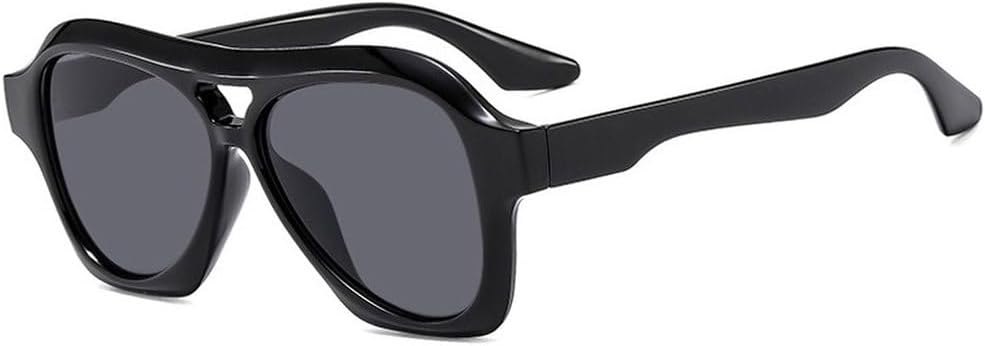 Модные солнцезащитные очки-пилот с двойной перемычкой, женские, в стиле ретро, с прозрачными линзами, защита от УФ-излучения UV400, мужские, в стиле панк SKFGNX, Black Gray
Модные солнцезащитные очки-пилот с двойной перемычкой, женские, в стиле ретро, с прозрачными линзами, защита от УФ-излучения UV400, мужские, в стиле панк SKFGNX, Black Gray