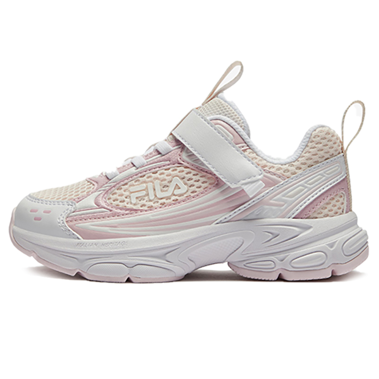 Противоскользящие и износостойкие дышащие низкие кроссовки для детей от 3 до 7 лет FILA KIDS, белый/розовый 
Противоскользящие и износостойкие дышащие низкие кроссовки для детей от 3 до 7 лет FILA KIDS, белый/розовый