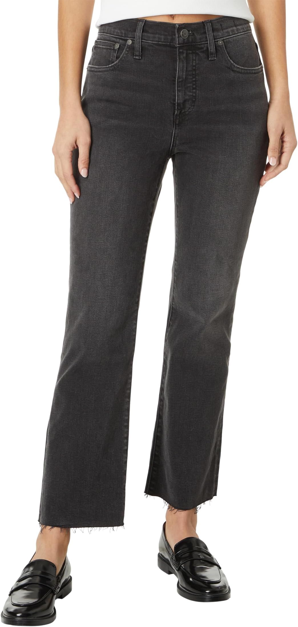 Джинсы Madewell Kick Out Crop Jeans in Washed Black: Raw Hem Edition, цвет Washed Black
Джинсы Madewell Kick Out Crop Jeans in Washed Black: Raw Hem Edition, цвет Washed Black