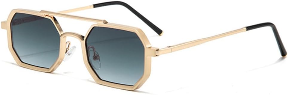 Мужские солнцезащитные очки в стиле ретро с двойной перемычкой, многоугольные, маленькие, с прозрачными линзами с градиентом цвета "океан", женские очки в металлической оправе TYUVIVO, Golden Green
Мужские солнцезащитные очки в стиле ретро с двойной перемычкой, многоугольные, маленькие, с прозрачными линзами с градиентом цвета "океан", женские очки в металлической оправе TYUVIVO, Golden Green