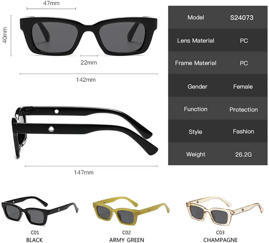 Ретро маленькие квадратные солнцезащитные очки для женщин, зеркальные, классические, с заклепками, модные женские солнцезащитные очки зеленого цвета MTZJH, Leopard
Ретро маленькие квадратные солнцезащитные очки для женщин, зеркальные, классические, с заклепками, модные женские солнцезащитные очки зеленого цвета MTZJH, Leopard