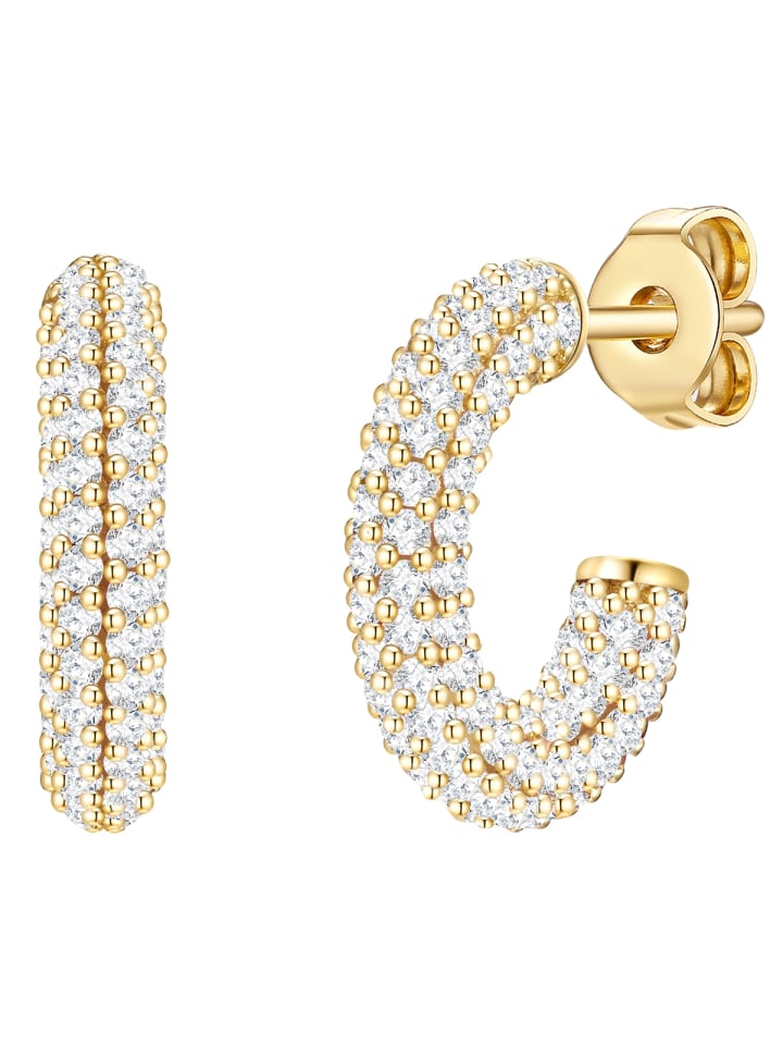 Glanzstücke München Серьги из стерлингового серебра с кубическим цирконием в оправе из желтого золота
Glanzstücke München Серьги из стерлингового серебра с кубическим цирконием в оправе из желтого золота