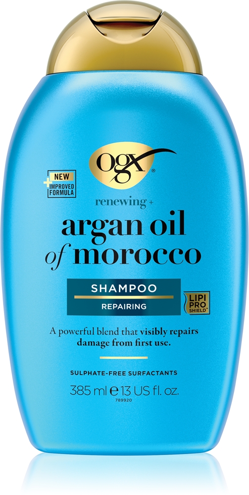 Восстанавливающий шампунь с аргановым маслом Марокко для блеска и мягкости волос Ogx, 385 мл
Восстанавливающий шампунь с аргановым маслом Марокко для блеска и мягкости волос Ogx, 385 мл