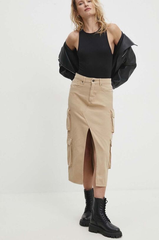 Джинсовая юбка Answear Lab, бежевый
Джинсовая юбка Answear Lab, бежевый