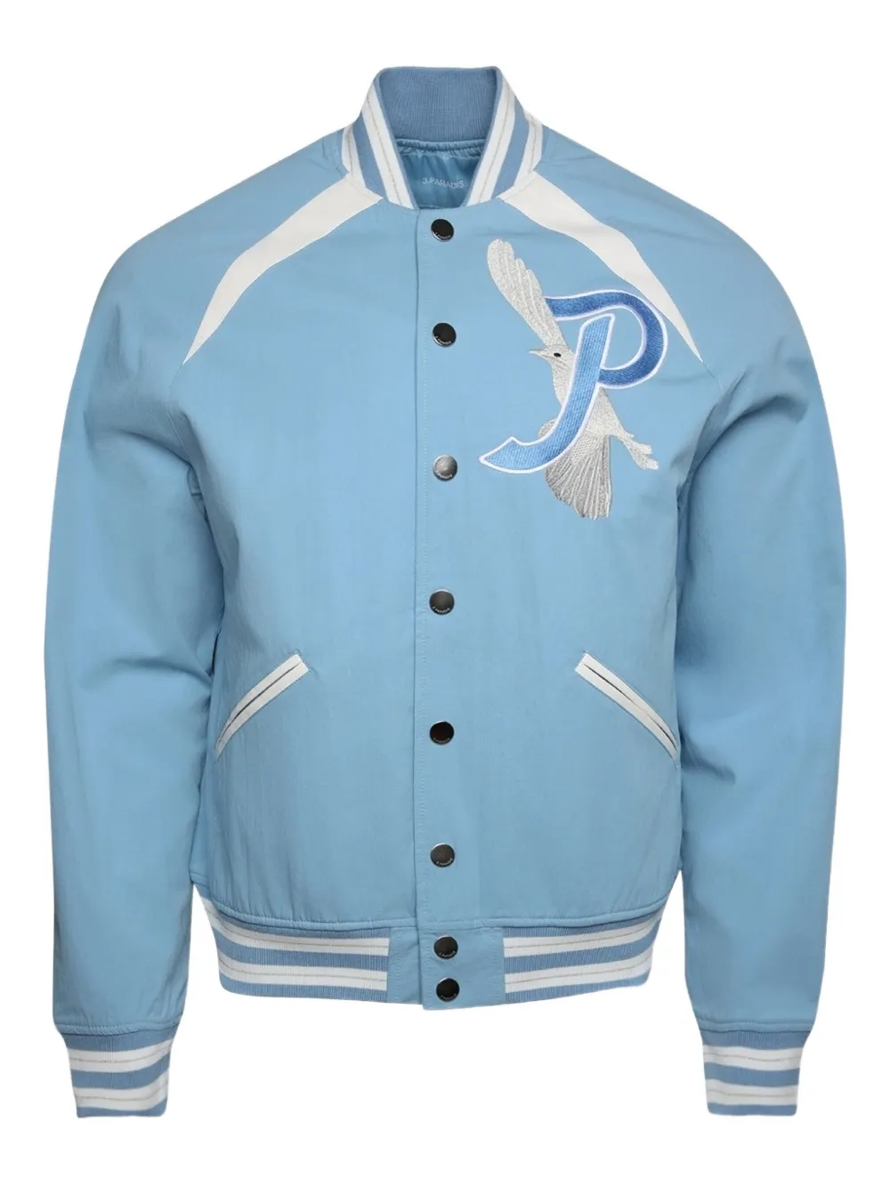 Бомбер с вышивкой 3PARADIS, синий
Бомбер с вышивкой 3PARADIS, синий