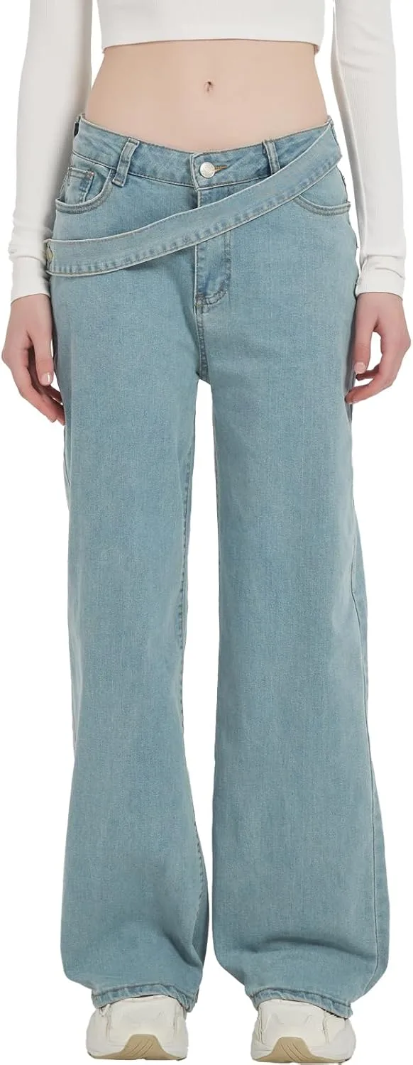 Женские джинсы светлой стирки High Waisted Stretchy Straight-Leg
Женские джинсы светлой стирки High Waisted Stretchy Straight-Leg