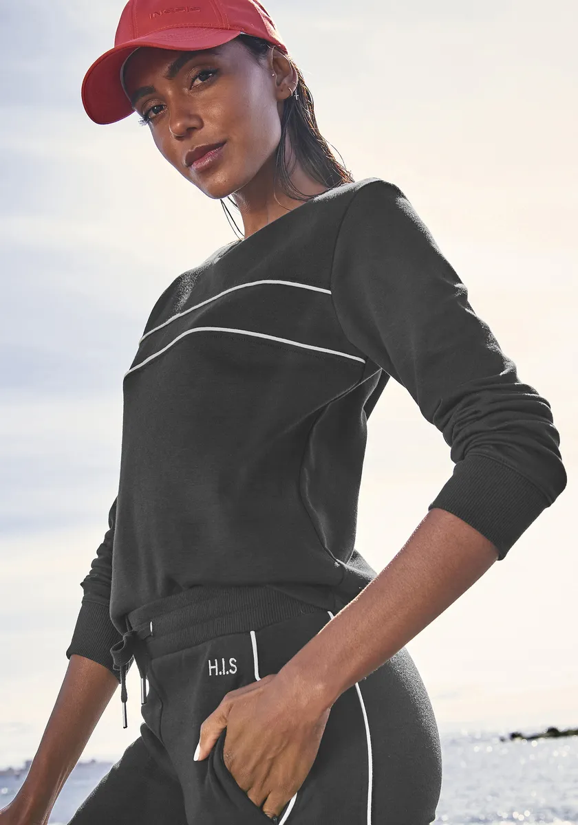 Толстовка H.I.S, с кантом на груди, костюм для отдыха, цвет морской волны
Толстовка H.I.S, с кантом на груди, костюм для отдыха, цвет морской волны