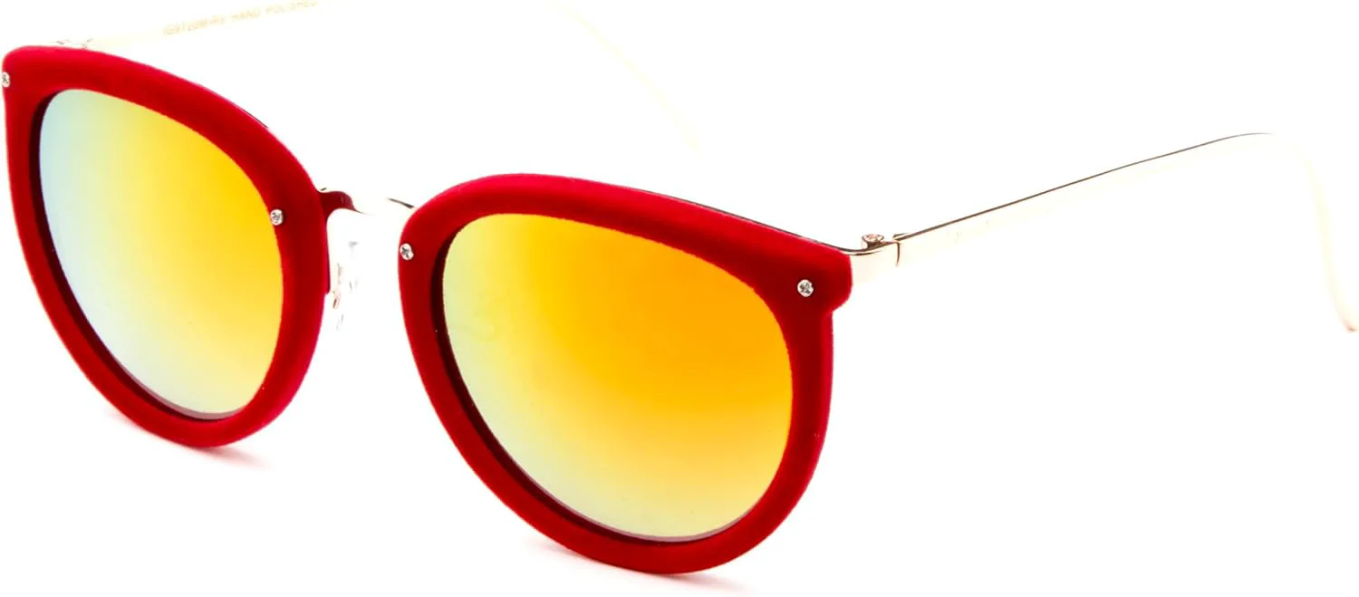 Newbee Fashion - "Miley" Уникальные круглые очки с линзами UV400 и защитой от ультрафиолета. Современные модные солнцезащитные очки Newbee Fashion Sunglasses, Red
Newbee Fashion - "Miley" Уникальные круглые очки с линзами UV400 и защитой от ультрафиолета. Современные модные солнцезащитные очки Newbee Fashion Sunglasses, Red