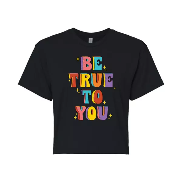 Укороченная футболка «Будь верен тебе» для юниоров Licensed Character, черный
Укороченная футболка «Будь верен тебе» для юниоров Licensed Character, черный