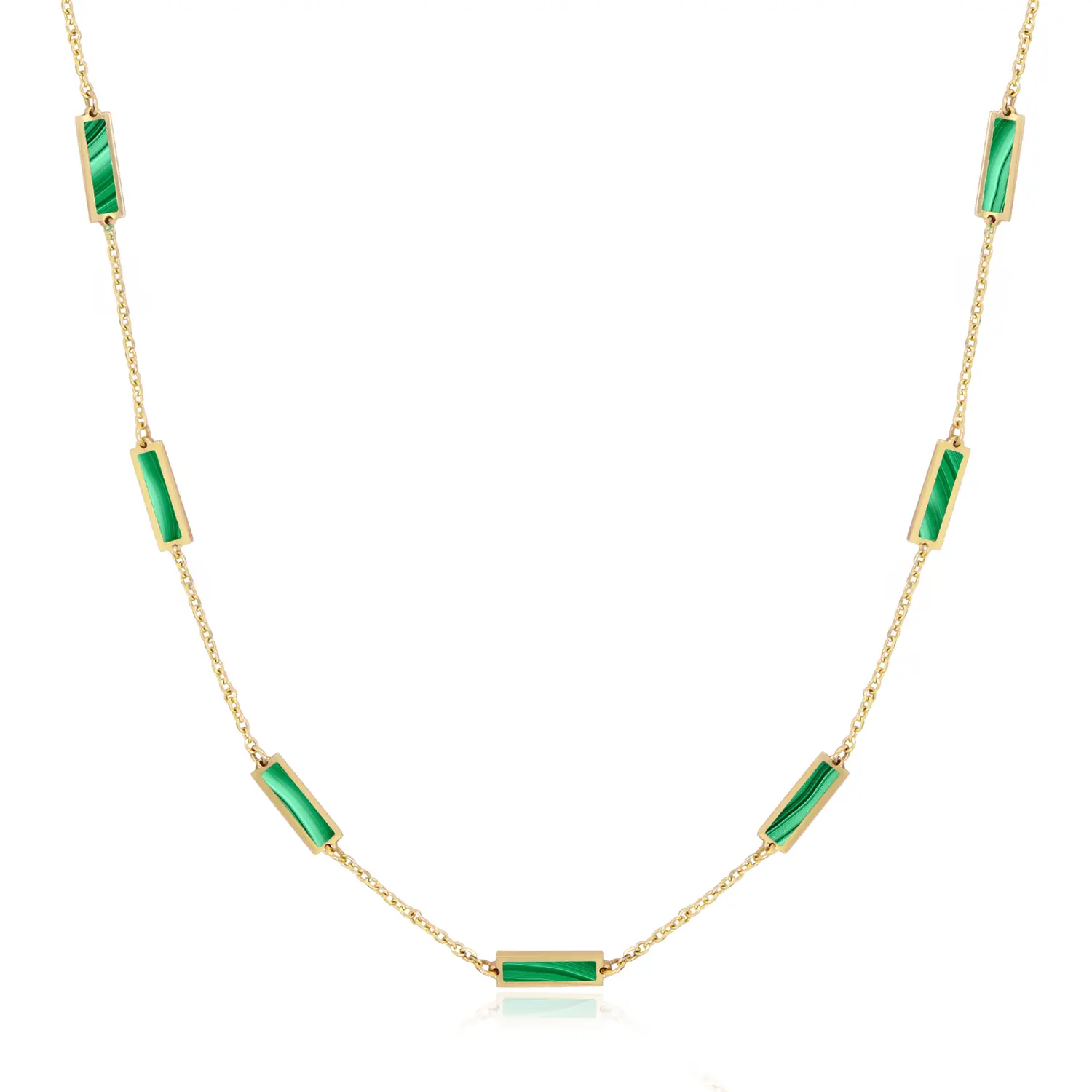Ожерелье-цепочка из малахита The Lovery, Malachite
Ожерелье-цепочка из малахита The Lovery, Malachite