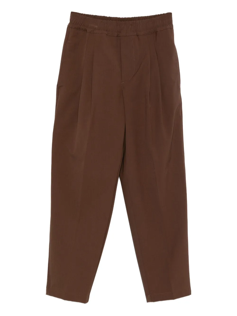 Плиссированные брюки на эластичном поясе Yes London, коричневый
Плиссированные брюки на эластичном поясе Yes London, коричневый