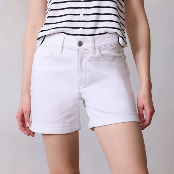 Женские шорты с высокой талией, 5 дюймов, с подвернутыми манжетами Lc Lauren Conrad, цвет stone white
Женские шорты с высокой талией, 5 дюймов, с подвернутыми манжетами Lc Lauren Conrad, цвет stone white