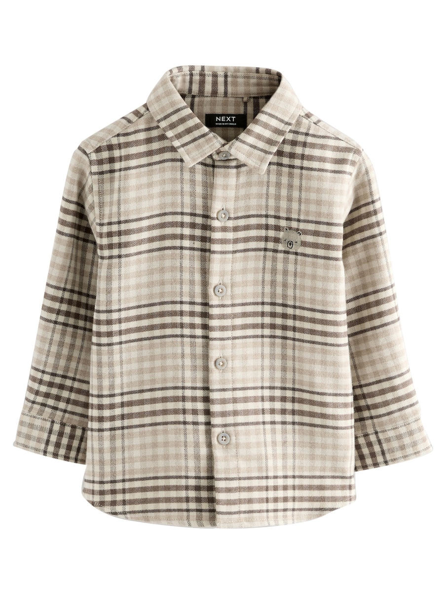 Рубашка на пуговицах классического кроя Next, бежевый
Рубашка на пуговицах классического кроя Next, бежевый