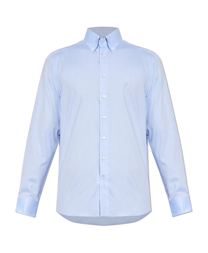 Рубашка на пуговицах с логотипом Etro, синий
Рубашка на пуговицах с логотипом Etro, синий