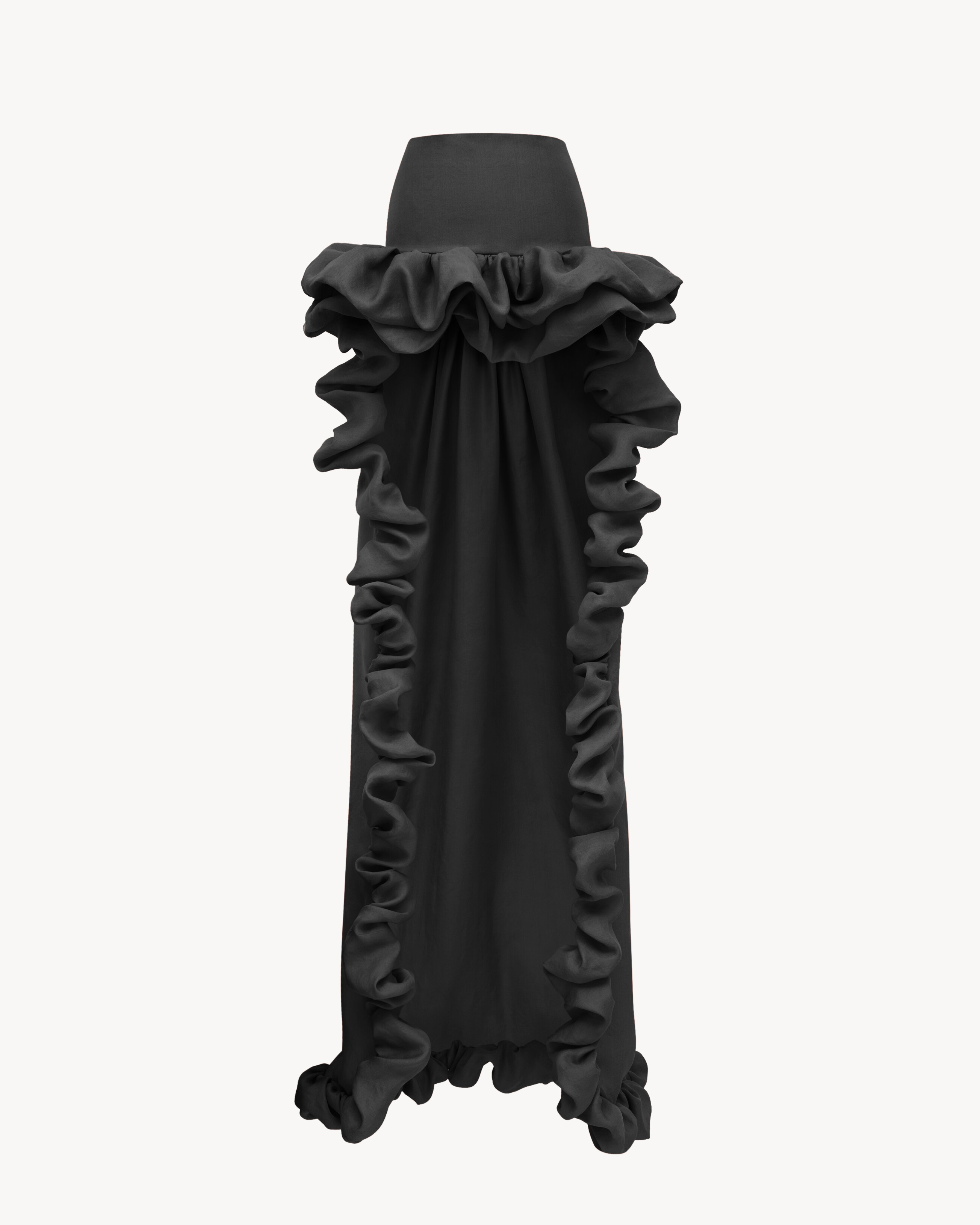 Юбка-каскад "пузырь" из шелкового газара Saint Laurent, черный
Юбка-каскад "пузырь" из шелкового газара Saint Laurent, черный