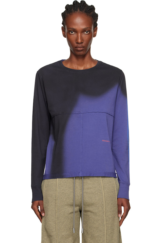 Eckhaus Latta Футболка с длинными рукавами темно-синего цвета с отворотами, Синий, Eckhaus Latta Футболка с длинными рукавами темно-синего цвета с отворотами
Eckhaus Latta Футболка с длинными рукавами темно-синего цвета с отворотами, Синий, Eckhaus Latta Футболка с длинными рукавами темно-синего цвета с отворотами