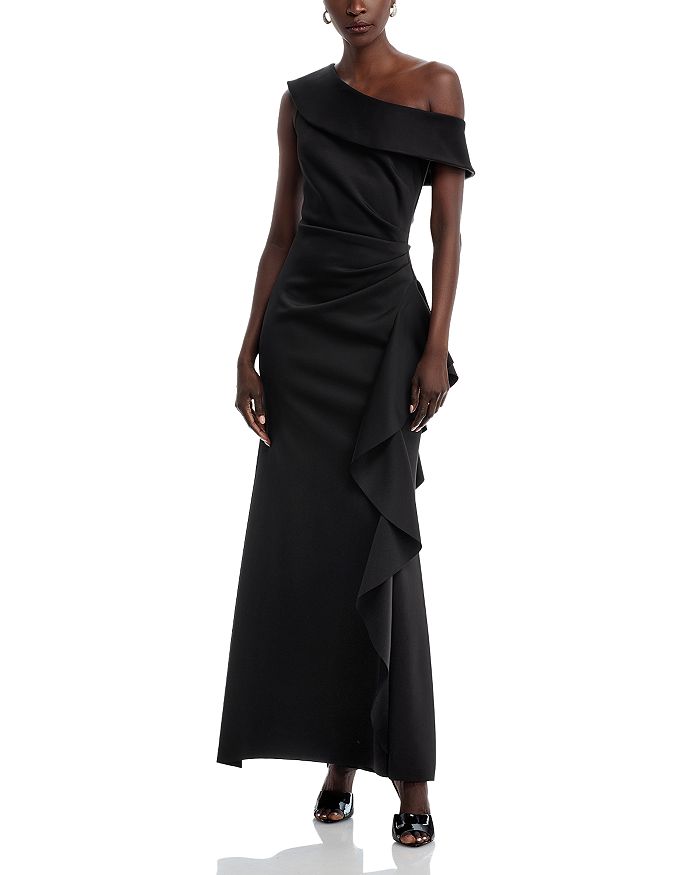 Платье с одним плечом и рюшами - Exclusive AQUA, черный
Платье с одним плечом и рюшами - Exclusive AQUA, черный