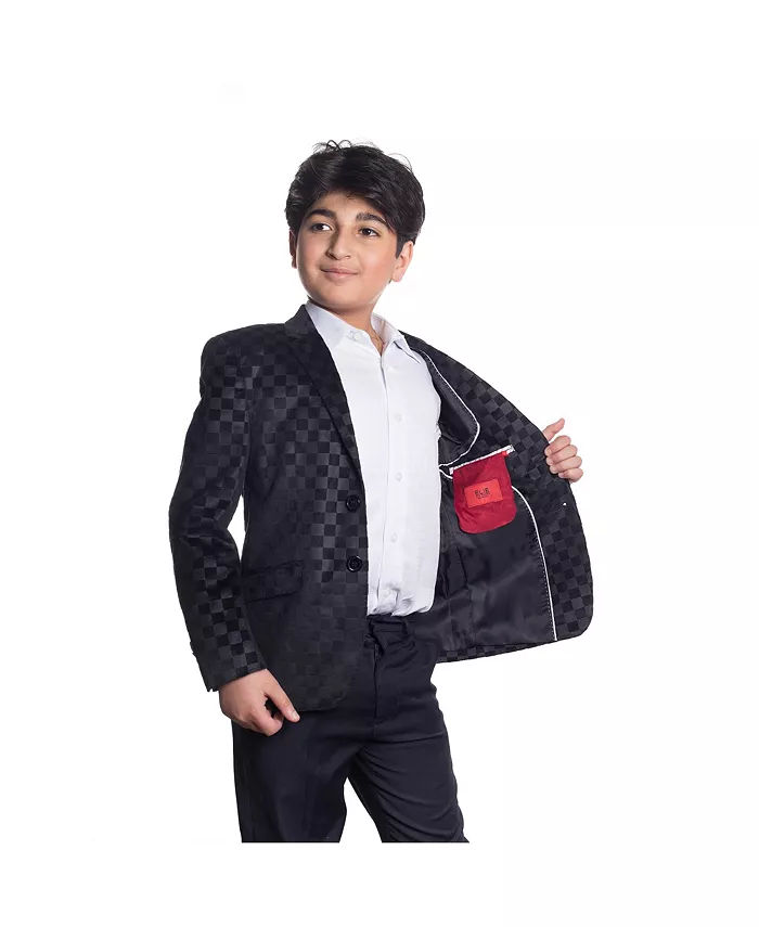 Черный приталенный блейзер в клетку для малышей Elie Balleh
Черный приталенный блейзер в клетку для малышей Elie Balleh