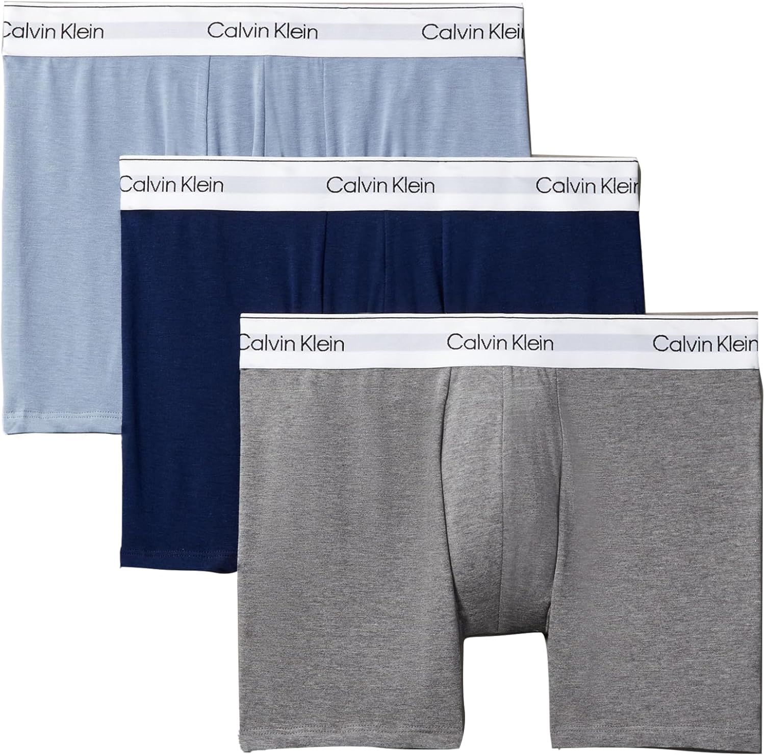 Мужские трусы-боксеры Calvin Klein Modern Cotton Stretch, 3 шт., New Navy/Troposphere/Grey Heather
Мужские трусы-боксеры Calvin Klein Modern Cotton Stretch, 3 шт., New Navy/Troposphere/Grey Heather