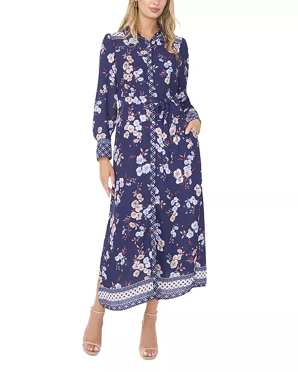 Платье-Рубашка с длинными рукавами Vince Camuto, синий
Платье-Рубашка с длинными рукавами Vince Camuto, синий