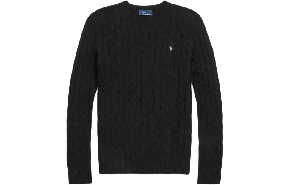 Вязаный свитер с круглым вырезом Polo Ralph Lauren, черный
Вязаный свитер с круглым вырезом Polo Ralph Lauren, черный