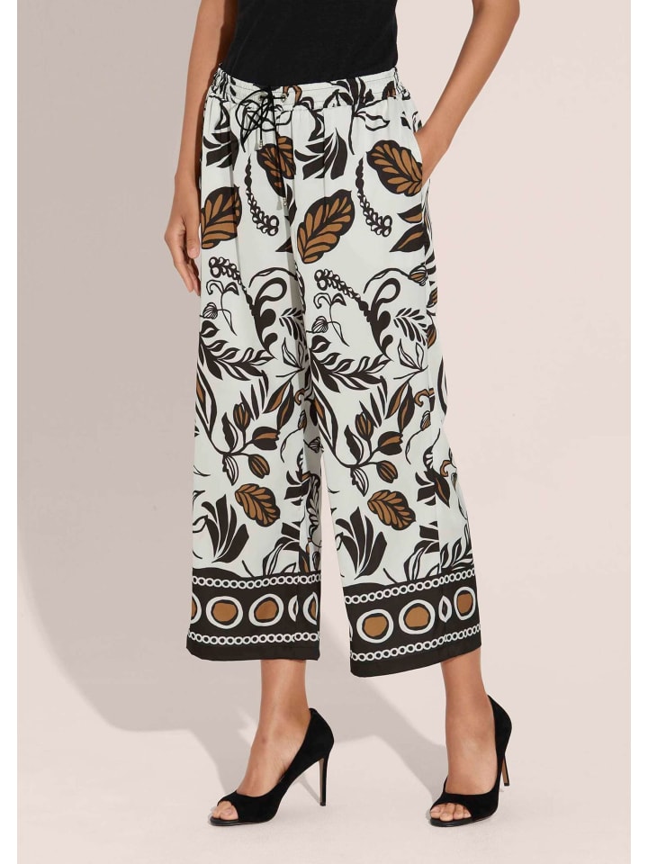 MADELEINE Широкие брюки на резинке с уникальным принтом в бело-черно-коричневой цветовой гамме
MADELEINE Широкие брюки на резинке с уникальным принтом в бело-черно-коричневой цветовой гамме