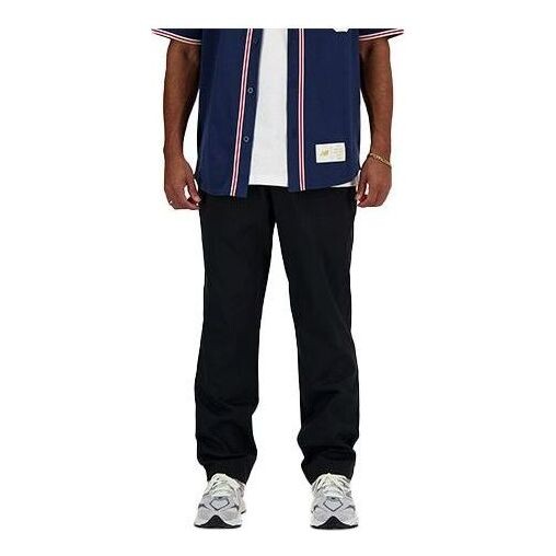 Значок брюк, зауженные брюки из твила New Balance, черный
Значок брюк, зауженные брюки из твила New Balance, черный