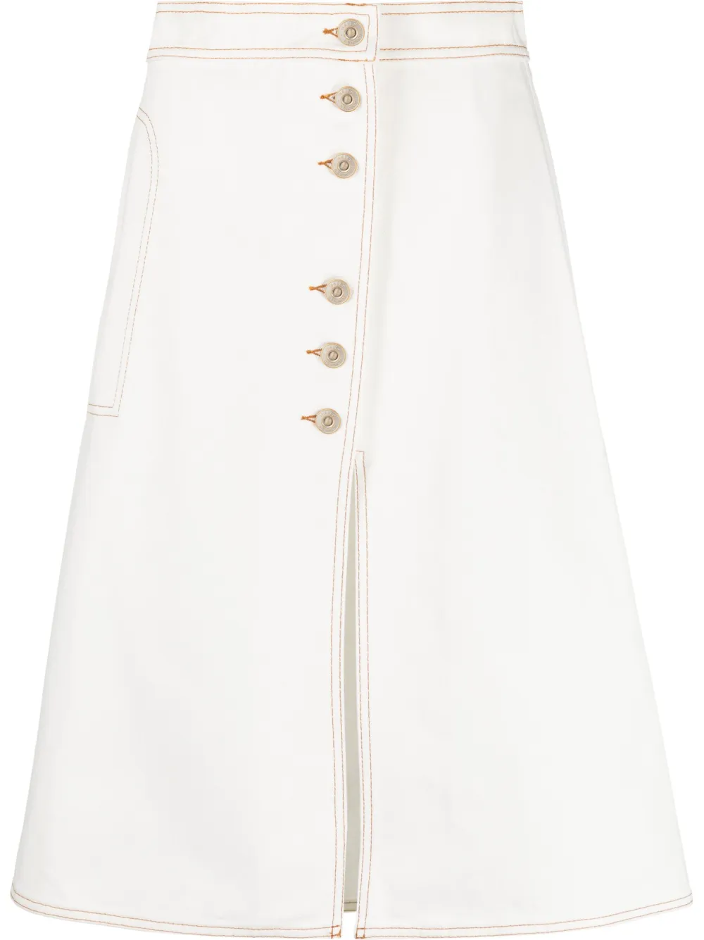 Юбка миди А-силуэта Wales Bonner, белый
Юбка миди А-силуэта Wales Bonner, белый