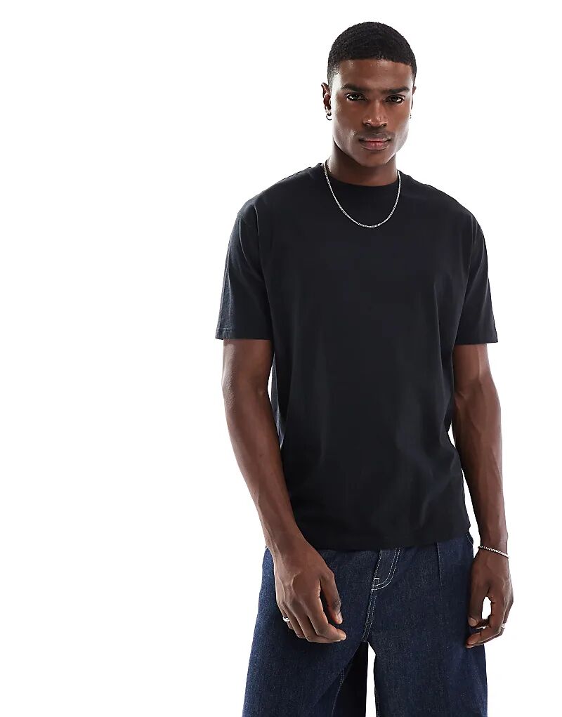 Футболка свободного кроя черного цвета ASOS DESIGN
Футболка свободного кроя черного цвета ASOS DESIGN