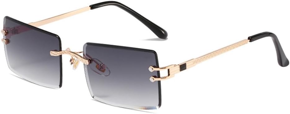 Солнцезащитные очки без оправы прямоугольной формы для женщин, очки без оправы для мужчин, сверхлегкие очки с защитой от УФ-излучения UV400 LANGSER, Gold Gradient Grey
Солнцезащитные очки без оправы прямоугольной формы для женщин, очки без оправы для мужчин, сверхлегкие очки с защитой от УФ-излучения UV400 LANGSER, Gold Gradient Grey