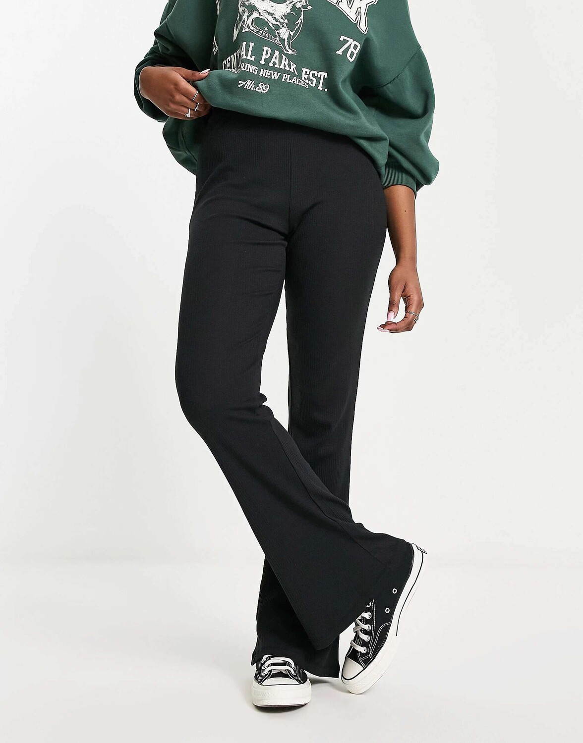 Черные расклешенные брюки Noisy May, Черный, Черные расклешенные брюки Noisy May 
Черные расклешенные брюки Noisy May, Черный, Черные расклешенные брюки Noisy May