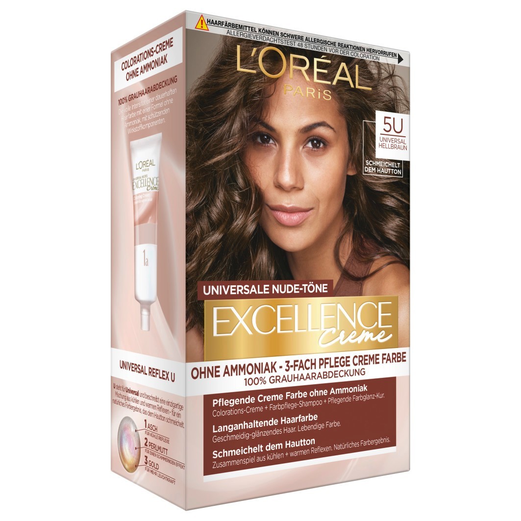 Краска для волос excellence creme universale nude-töne Loreal Paris, nr. 5u - hellbraun, количество 1 шт.
Краска для волос excellence creme universale nude-töne Loreal Paris, nr. 5u - hellbraun, количество 1 шт.