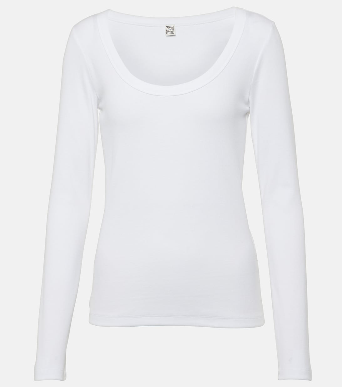 Рубашка из хлопкового джерси с рельефной вязкой Toteme, белый
Рубашка из хлопкового джерси с рельефной вязкой Toteme, белый