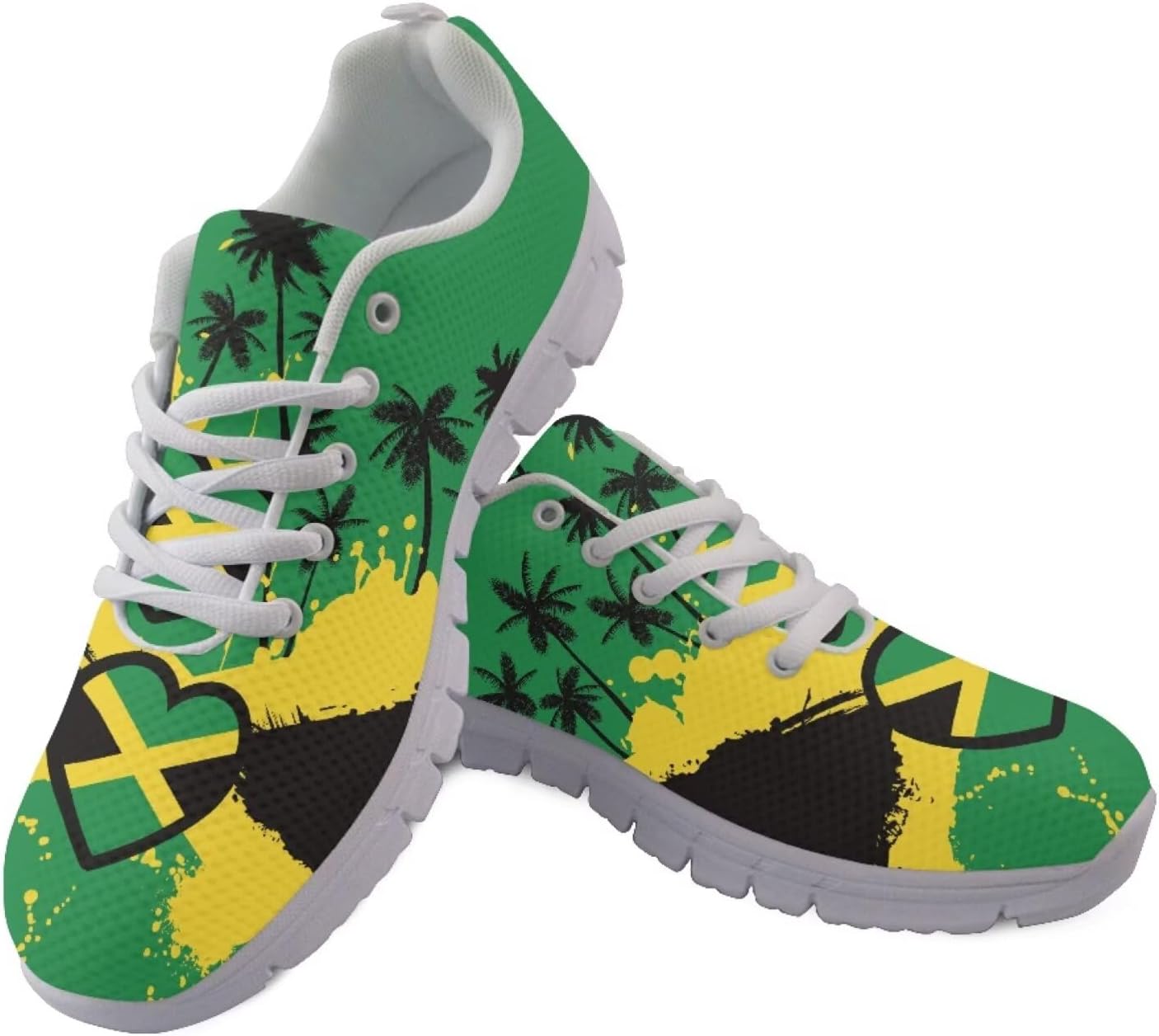 Мужские кроссовки Jeiento с американским флагом, модные спортивные беговые кроссовки, повседневная обувь для путешествий и прогулок, плоская, дышащая, Jamaica Flag Palm Tree
Мужские кроссовки Jeiento с американским флагом, модные спортивные беговые кроссовки, повседневная обувь для путешествий и прогулок, плоская, дышащая, Jamaica Flag Palm Tree