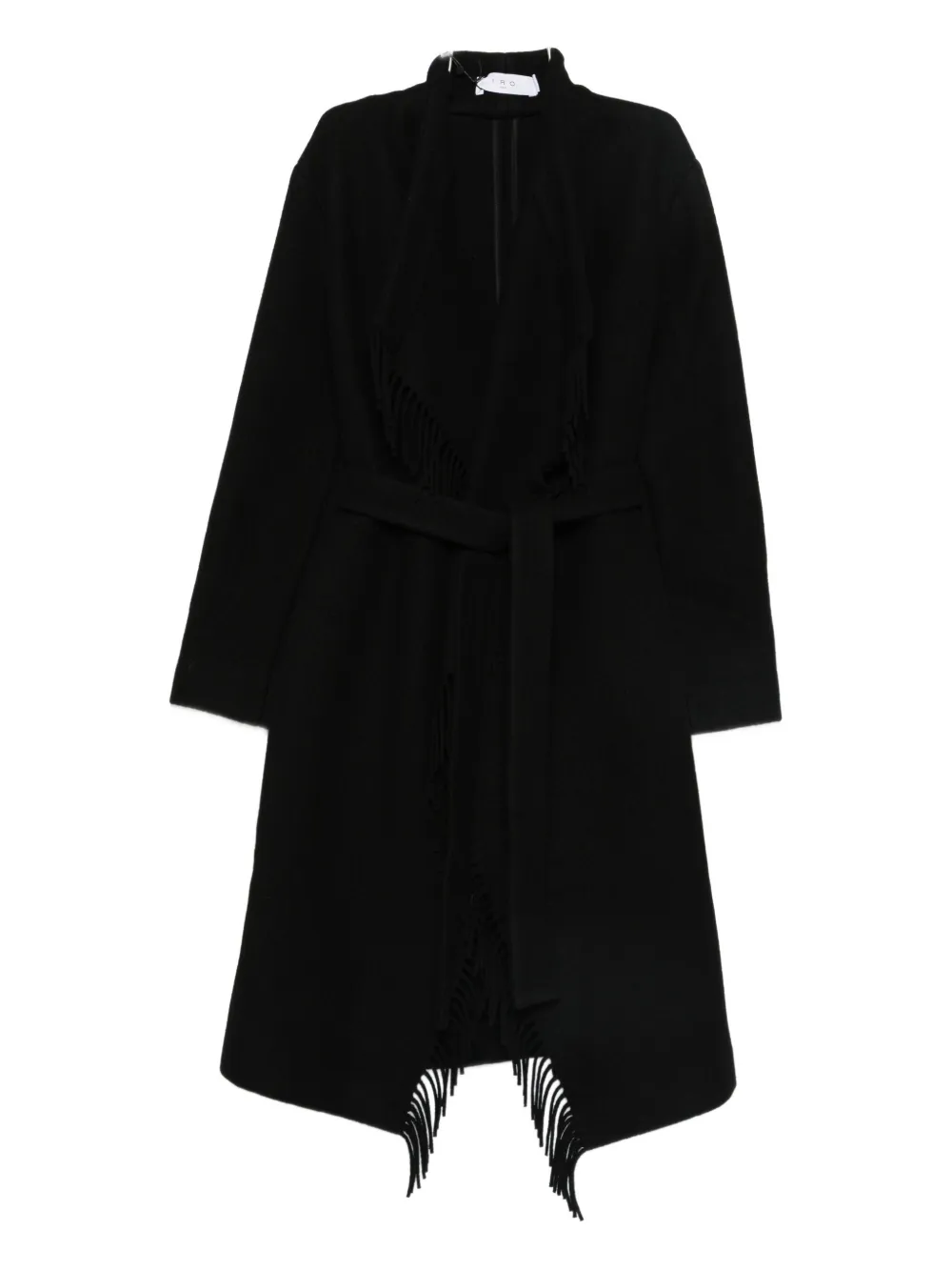 Пальто с поясом и бахромой Iro, черный
Пальто с поясом и бахромой Iro, черный