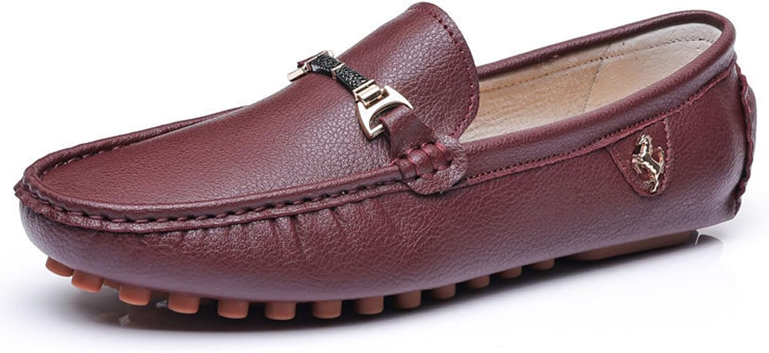Мужские кожаные пенни-лоферы, модные слипоны, мокасины с металлической пряжкой, закругленный носок, для бизнес-кэжуал, удобные плоские прогулочные туфли Dacnakby, красный
Мужские кожаные пенни-лоферы, модные слипоны, мокасины с металлической пряжкой, закругленный носок, для бизнес-кэжуал, удобные плоские прогулочные туфли Dacnakby, красный