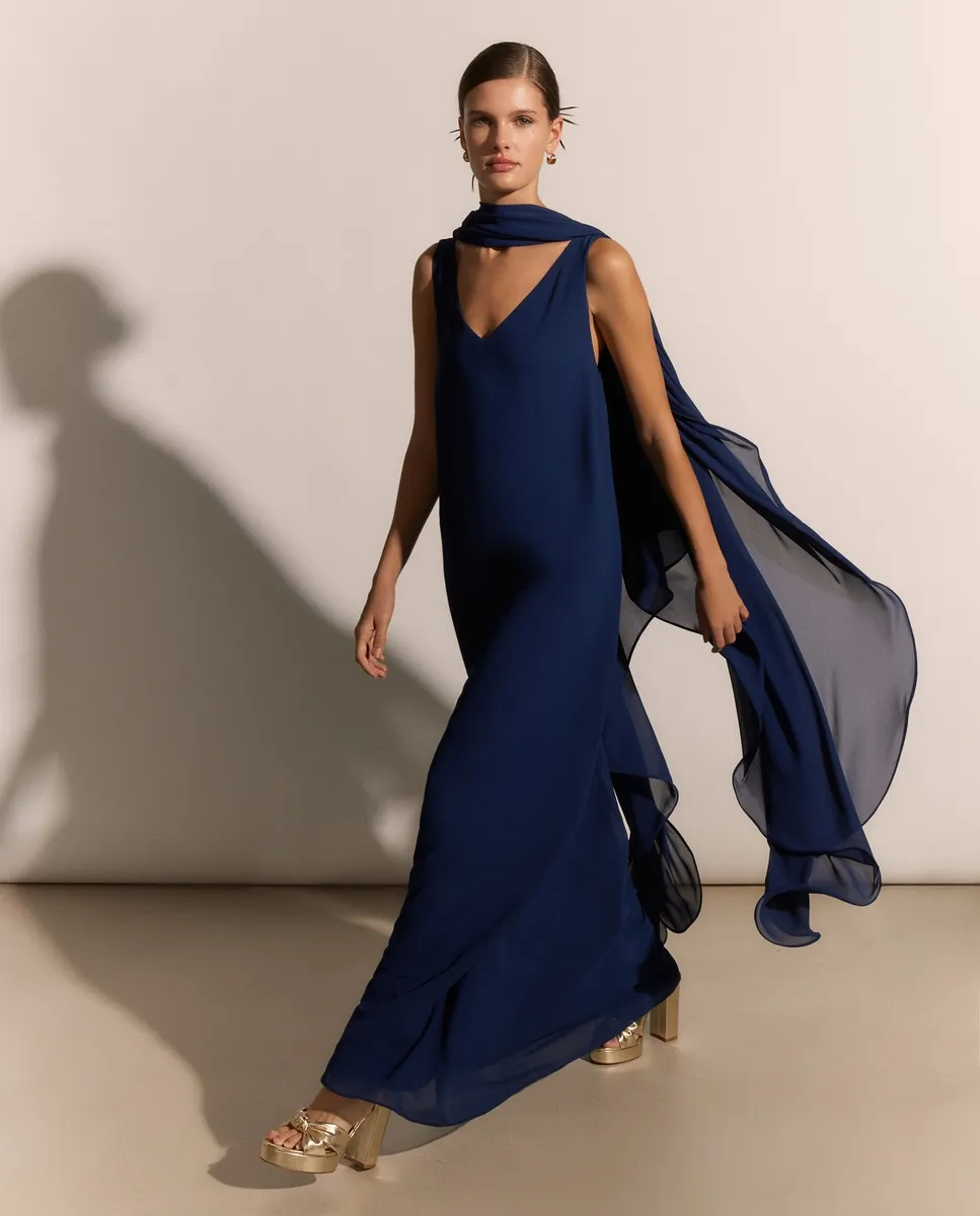 Длинное струящееся женское платье Woman Fiesta El Corte Inglés, тёмно-синий
Длинное струящееся женское платье Woman Fiesta El Corte Inglés, тёмно-синий