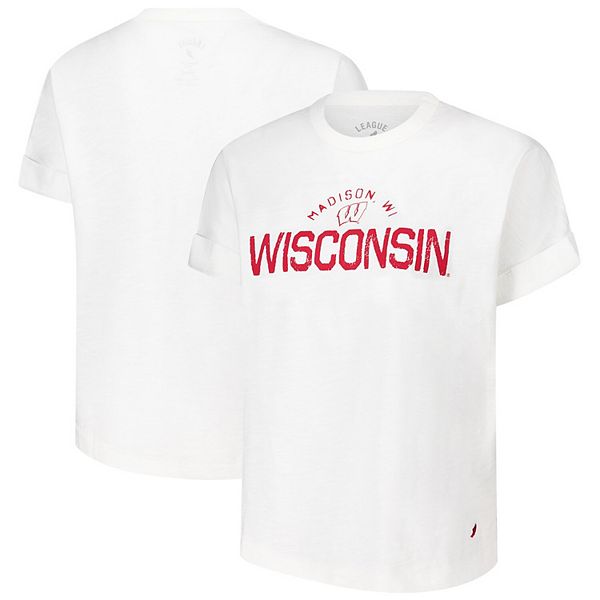 Женская белая футболка wisconsin badgers с манжетами League Collegiate Wear
Женская белая футболка wisconsin badgers с манжетами League Collegiate Wear